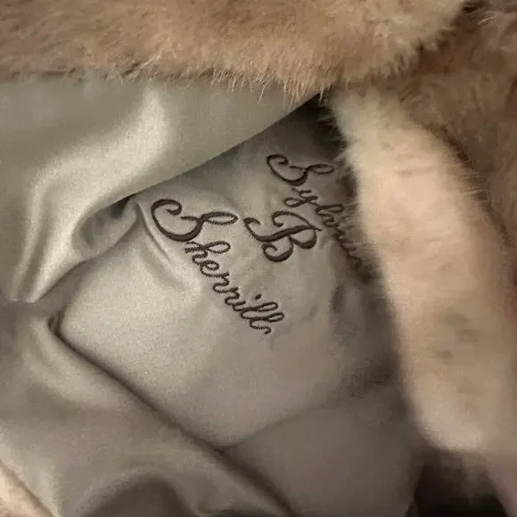 Vintage 1950s gittelman's sons philadelphia mink coat stole jacket Small - Picture 8 of 10